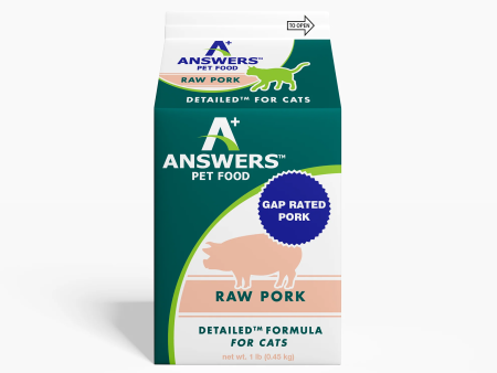 Answers - Detailed Pork - Raw Cat Food - 1 lb (Local Delivery Only) Online