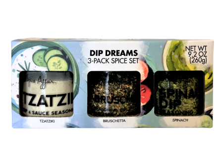 DIP DREAMS 3-PACK SPICE SET (9.2 oz) Hot on Sale