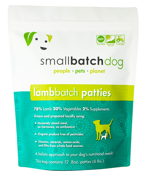 Small Batch - Frozen Lamb Batch Patties - Raw Dog Food - 6 lb (Local Delivery Only) Cheap