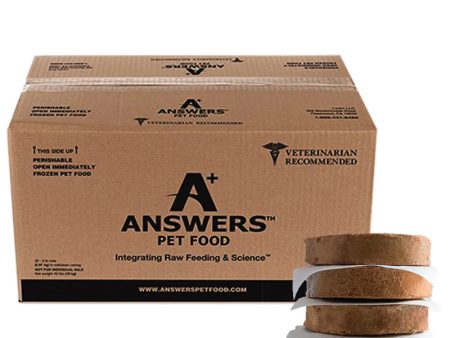 Answers - Detailed Patties Chicken - Raw Dog Food - 20 lb (PRE-ORDER-Local Delivery Only) Hot on Sale