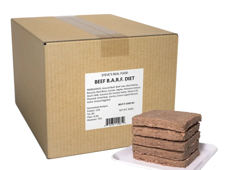 Steve s Real Food - BARF Beef Patties - Raw Dog Food - 20 lb (Local Delivery Only) Online now