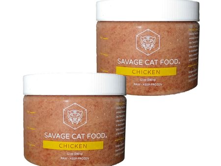 Savage Cat - Chicken - Raw Cat Food - 12oz (Local Delivery Only) Discount