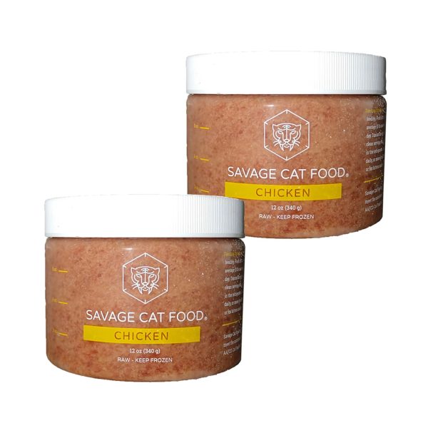 Savage Cat - Chicken - Raw Cat Food - 12oz (Local Delivery Only) Discount