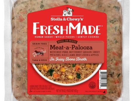 Stella & Chewy s - Freshmade Meat-A-Palooza - Gently Cooked Dog Food - 16oz (Local Delivery Only) Online Sale