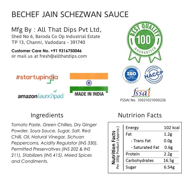 Jain Schezwan Sauce : 1 KG : Bulk Pack : Horeca For Sale