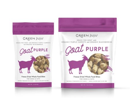 Green Juju - Freeze-Dried Goat Purple Whole Food Bites Topper Sale