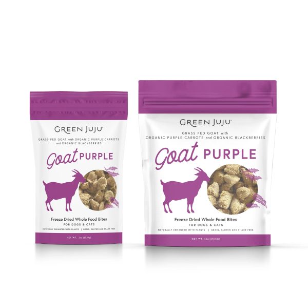 Green Juju - Freeze-Dried Goat Purple Whole Food Bites Topper Sale