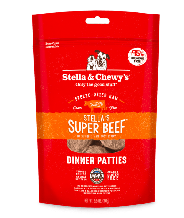 Stella & Chewy s - Stella s Super Beef Dinner Patties - Freeze-Dried Dog Food - Various Sizes For Cheap