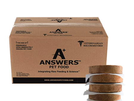 Answers - Detailed Patties Beef - Raw Dog Food - 20 lb (Local Delivery Only) For Sale