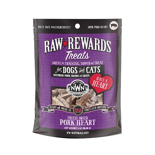 Northwest Naturals - Freeze-Dried Raw Rewards Pork Heart Treat Online