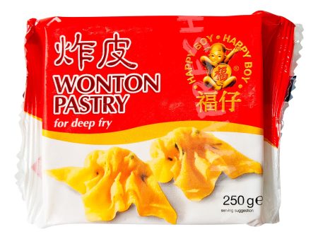 Wonton Pastry for Deep Fry HAPPY BOY 250g For Discount