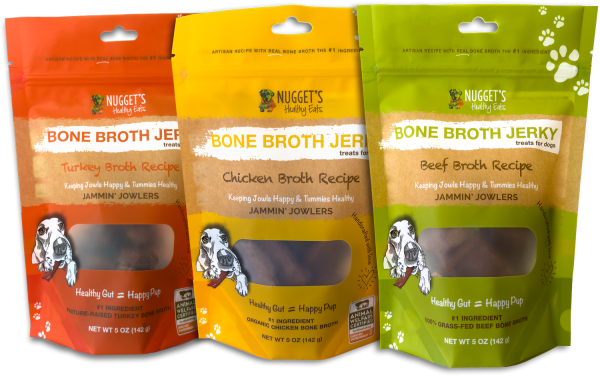 Nugget s - Chicken Bone Broth Jerky Jammin  Jowlers Treat Supply