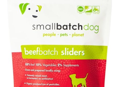 Small Batch - Frozen Beef Batch Sliders - Raw Dog Food - 3 lb (Local Delivery Only) For Sale