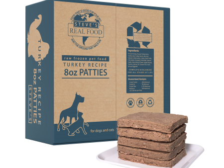 Steve s Real Food - Turkey Patties - Raw Dog Food - 14 lb (PRE-ORDER-Local Delivery Only) Online