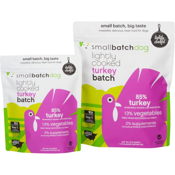 Small Batch - Lightly Cooked Turkey Batch - Gently Cooked Dog Food - Various Sizes (Local Delivery Only) Sale