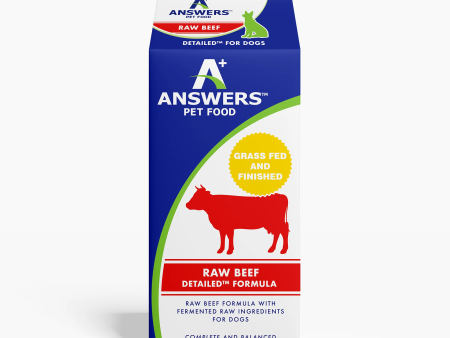 Answers - Detailed Beef  - Raw Dog Food - Various Sizes (Local Delivery Only) For Sale