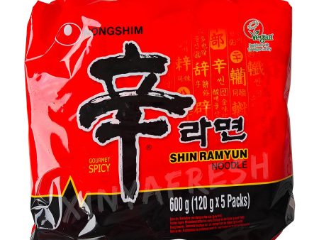 Instant Noodle Shin Ramyun 5-pack NONGSHIM 600g Hot on Sale