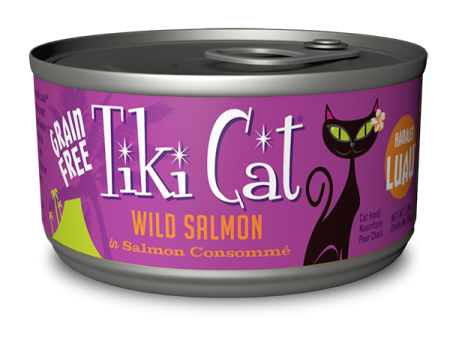 Tiki Cat - Hanalei Luau Wild Salmon in Salmon Consommé - Wet Cat Food - 2.8 oz Online Hot Sale