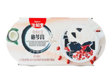 Herbal Jelly with Red Beans and Coconut Cream SUNITY 2x200g Online Hot Sale