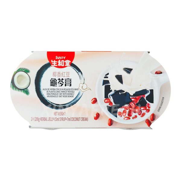 Herbal Jelly with Red Beans and Coconut Cream SUNITY 2x200g Online Hot Sale