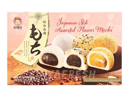 Assorted Mochi Mixed Red Bean, Sesame & Peanut SZUSHENPO 450g Online now