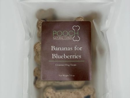 Pooch Natural Living - Bananas For Blueberries Treats on Sale