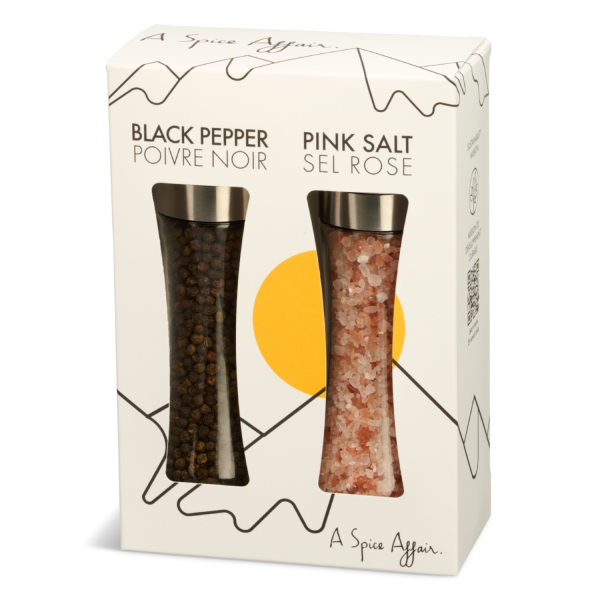 BLACK PEPPER & PINK SALT GRINDER SET Cheap