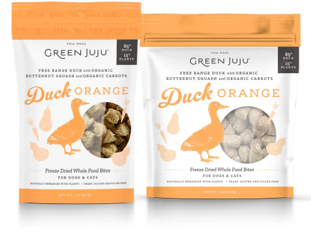 Green Juju - Freeze-Dried Duck Orange Whole Food Bites Topper Online Hot Sale