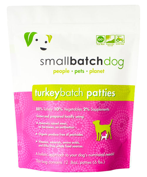 Small Batch - Turkey Batch Patties - Raw Dog Food - 6 lb (Local Delivery Only) For Cheap