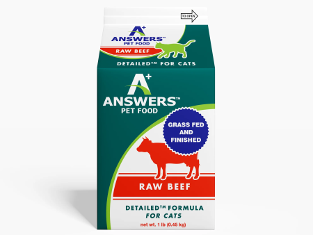 Answers - Detailed Beef - Raw Cat Food - 1 lb (Local Delivery Only) Cheap