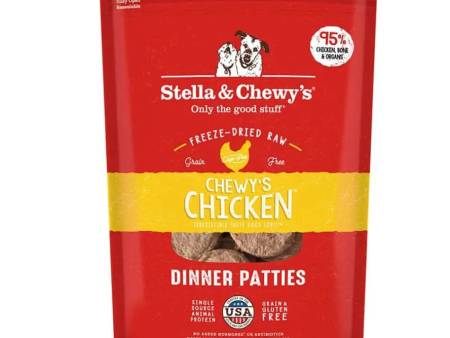 Stella & Chewy s - Chewy s Chicken Dinner Patties - Freeze-Dried Dog Food - Various Sizes Discount