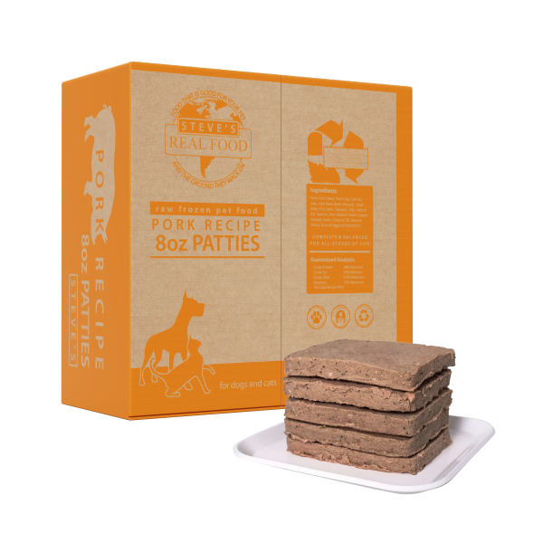 Steve s Real Food - Pork Patties - Raw Dog Food - 14 lb (PRE-ORDER-Local Delivery Only) For Discount