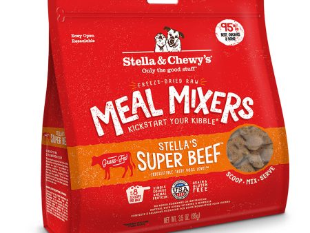 Stella & Chewy s - Meal Mixers Stella s Super Beef - Freeze-Dried Dog Food - Various Sizes For Sale