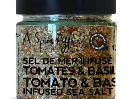 TOMATO & BASIL INFUSED SEA SALT 120 G (4.2 oz) Online now