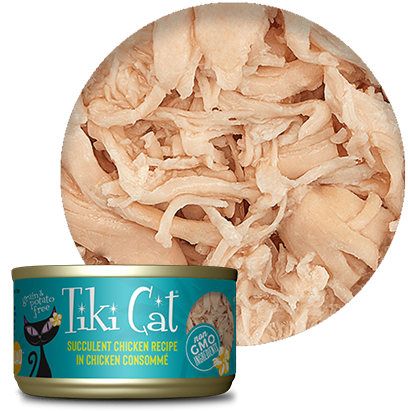 Tiki Cat - Puka Puka Luau Succulent Chicken in Chicken Consommé - Wet Cat Food - 2.8 oz Discount