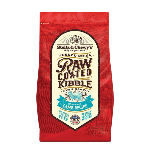 Stella & Chewy s - Raw Coated Baked Grass-Fed Lamb - Dry Dog Food - Various Sizes Sale