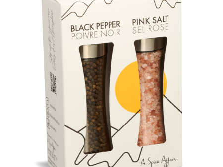 BLACK PEPPER & PINK SALT GRINDER SET Cheap