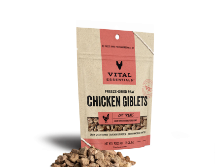 Vital Essentials - Freeze-Dried Chicken Giblets Cat Treat Supply