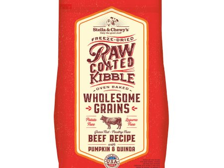 Stella & Chewy s - Raw Coated Wholesome Grains Beef - Dry Dog Food - Various Sizes Hot on Sale