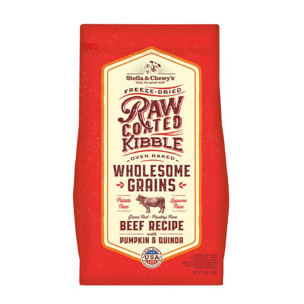 Stella & Chewy s - Raw Coated Wholesome Grains Beef - Dry Dog Food - Various Sizes Hot on Sale