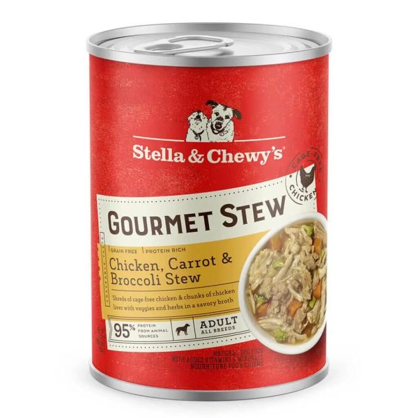 Stella & Chewy s - Gourmet Stew Chicken Carrot & Broccoli - Wet Dog Food - 12.5oz Sale