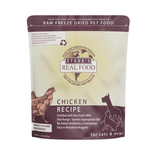 Steve s Real Food - Chicken Nuggets - Freeze-Dried Cat Food - 1.25 lb Online Hot Sale