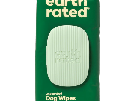 Earth Rated - Plant-Based Dog Grooming Wipes Unscented on Sale