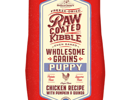 Stella & Chewy s - Raw Coated Wholesome Grains Puppy Chicken Pumpkin Quinoa - Dry Dog Food - 22 lb Sale