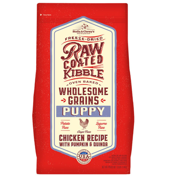 Stella & Chewy s - Raw Coated Wholesome Grains Puppy Chicken Pumpkin Quinoa - Dry Dog Food - 22 lb Sale