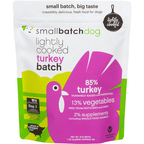 Small Batch - Lightly Cooked Turkey Batch - Gently Cooked Dog Food - Various Sizes (Local Delivery Only) Sale