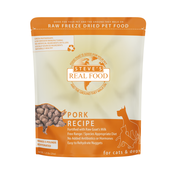 Steve s Real Food - Pork Nuggets - Freeze-Dried Dog Food - 1.25 lb Fashion