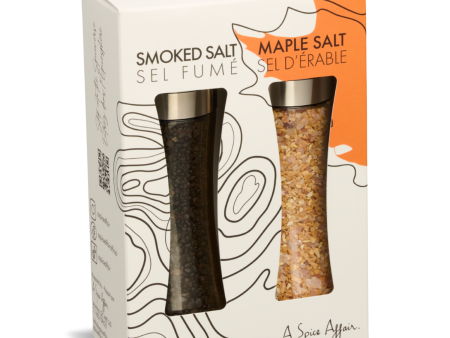 SMOKED SALT & MAPLE SALT GRINDER SET For Discount