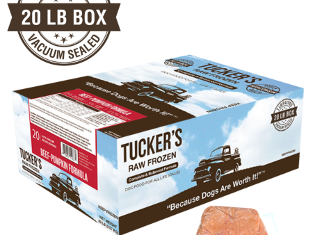 Tucker s - Beef Pumpkin - Raw Frozen Dog Food - 20 lb (PRE-ORDER - Local Delivery Only) Online Sale