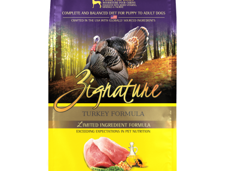 Zignature - Turkey Formula - Dry Dog Food - Various Sizes Hot on Sale